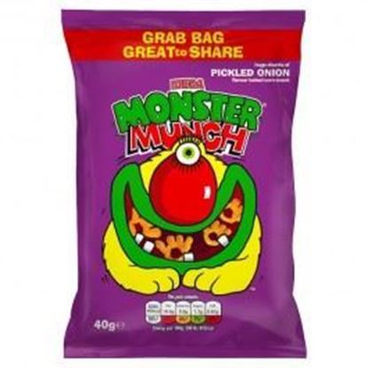 Picture of WALKERS MONSTER MUNCH PICKLED ONION 40g 