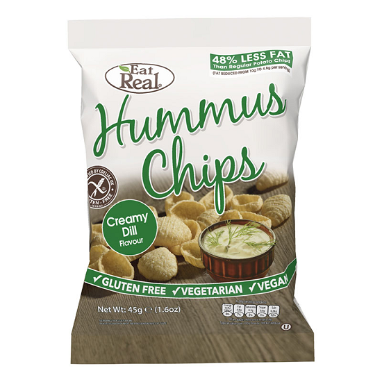 Picture of EAT REAL HUMMUS CHIPS CREAMY DILL 45g