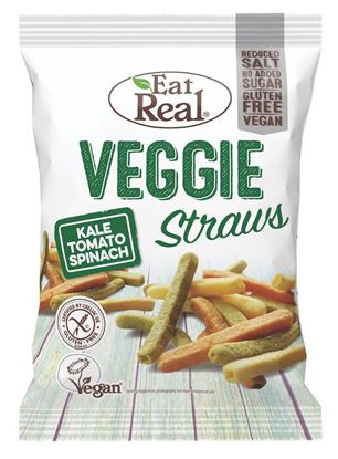 Picture of EAT REAL VEGGIE STRAWS KALE TOMATO SPINACH 45g