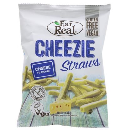 Picture of EAT REAL CHEEZIE STRAWS CHEESE FLAVOUR 45g 